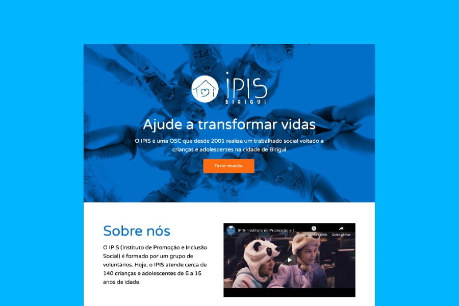 Interface do Site IPIS